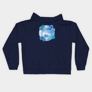 World diabetes day- aesthetic blue circle Kids Hoodie